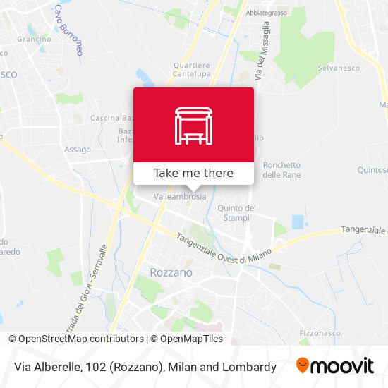 Via Alberelle, 102 (Rozzano) map