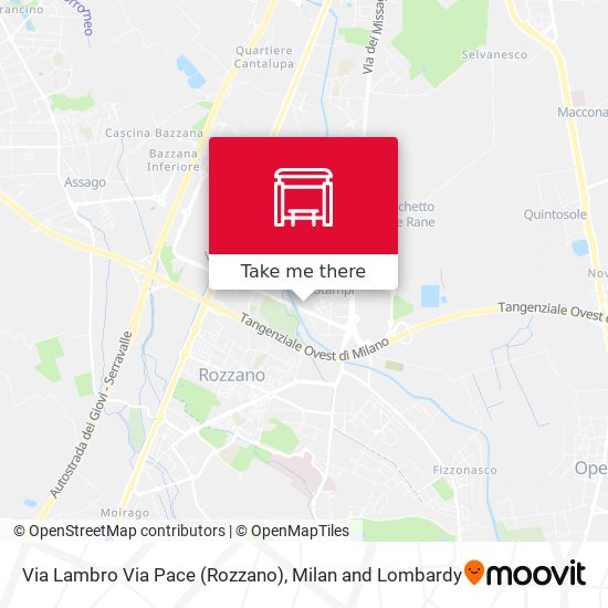 Via Lambro Via Pace (Rozzano) map