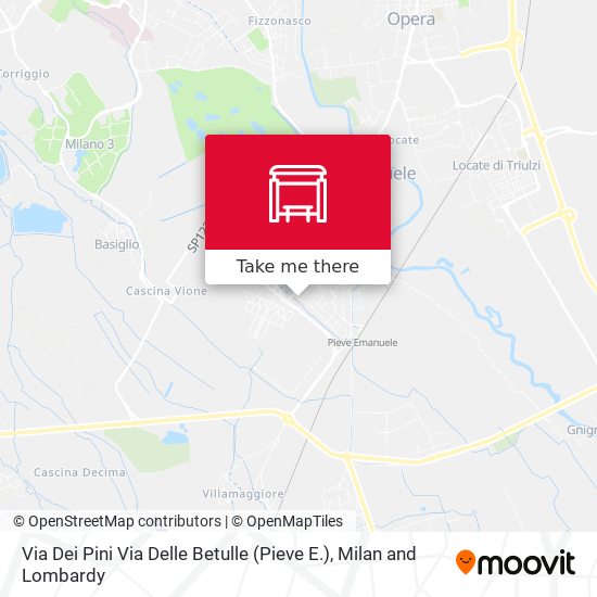Via Dei Pini Via Delle Betulle (Pieve E.) map