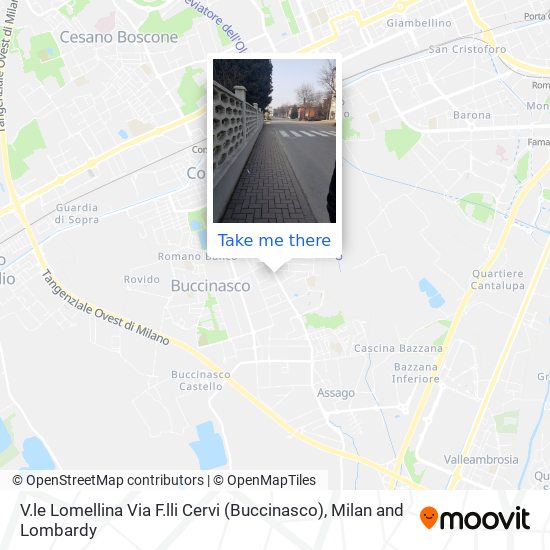 V.le Lomellina Via F.lli Cervi (Buccinasco) map