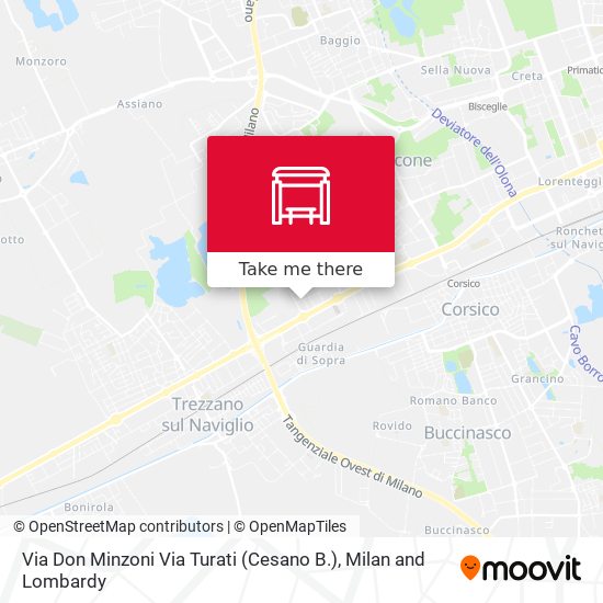 Via Don Minzoni Via Turati (Cesano B.) map