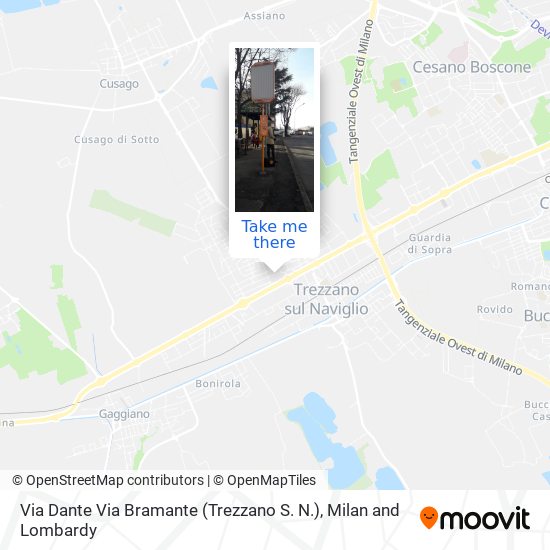 Via Dante Via Bramante (Trezzano S. N.) map