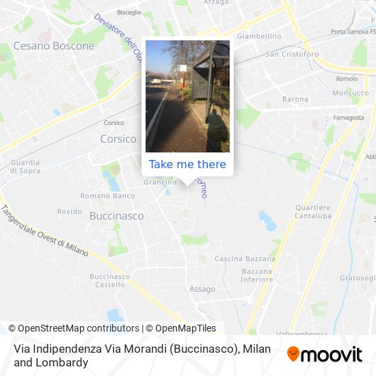 Via Indipendenza Via Morandi (Buccinasco) map