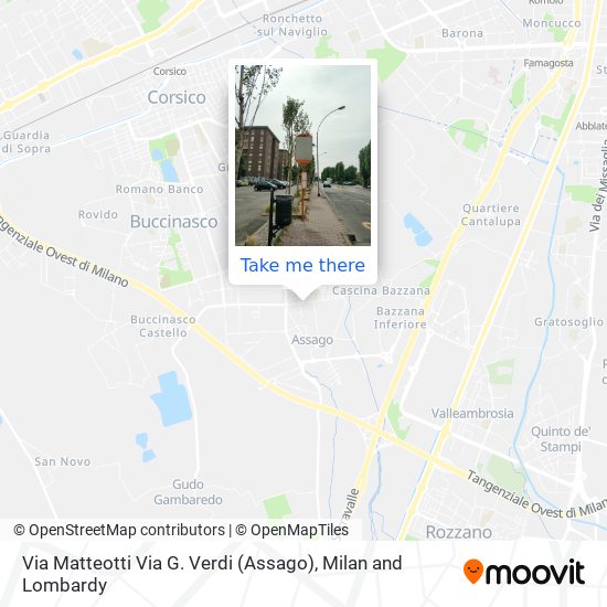 Via Matteotti Via G. Verdi (Assago) map