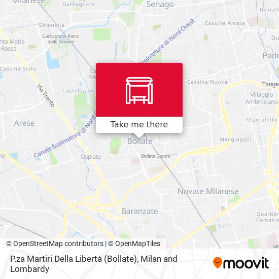 P.za Martiri Della Libertà (Bollate) map