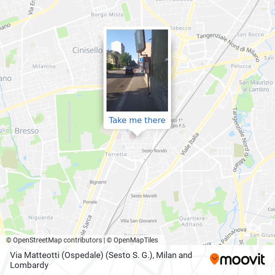 Via Matteotti (Ospedale) (Sesto S. G.) map