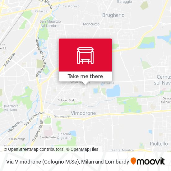 Via Vimodrone (Cologno M.Se) map
