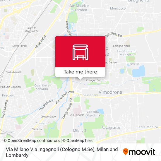 Via Milano Via Ingegnoli (Cologno M.Se) map