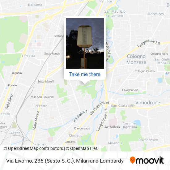 Via Livorno, 236 (Sesto S. G.) map