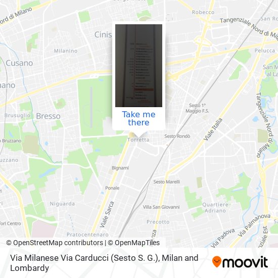 Via Milanese Via Carducci (Sesto S. G.) map