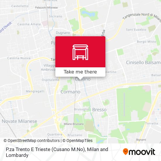 P.za Trento E Trieste (Cusano M.No) map