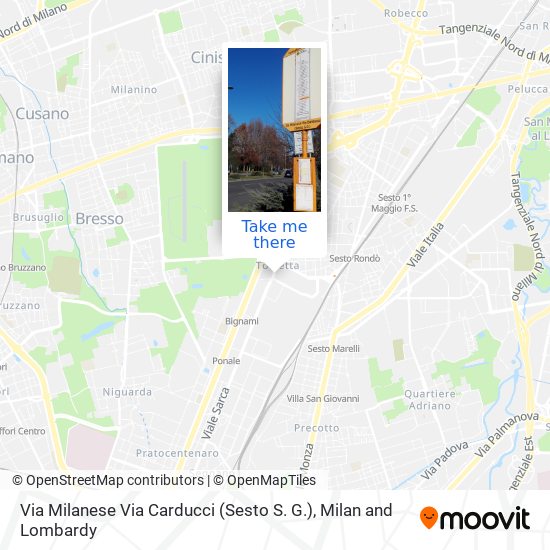 Via Milanese Via Carducci (Sesto S. G.) map