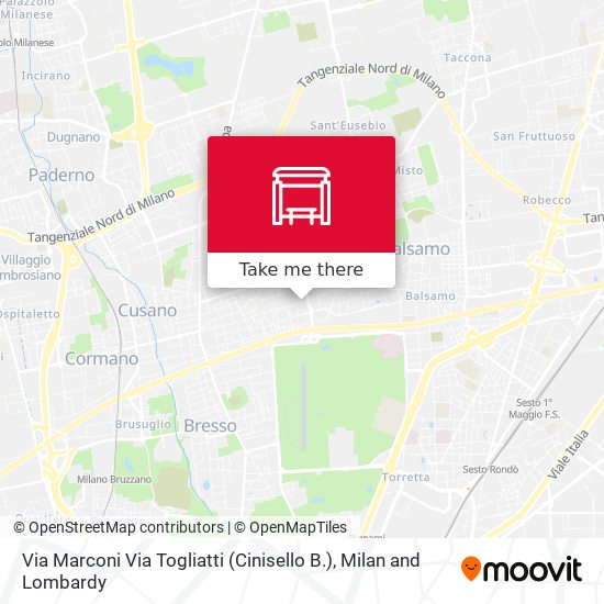 Via Marconi Via Togliatti (Cinisello B.) map