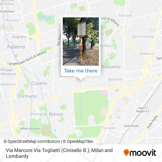 Via Marconi Via Togliatti (Cinisello B.) map