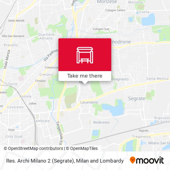 Res. Archi Milano 2 (Segrate) map
