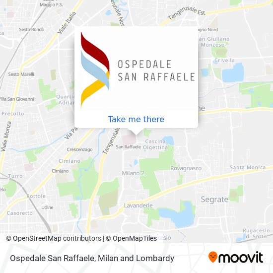 Ospedale San Raffaele map