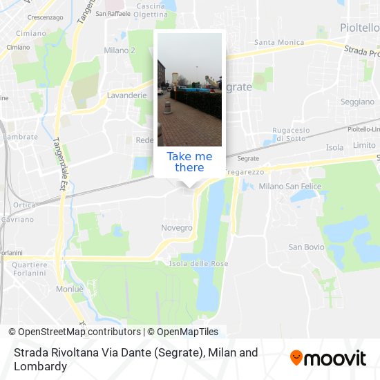 Strada Rivoltana Via Dante (Segrate) map