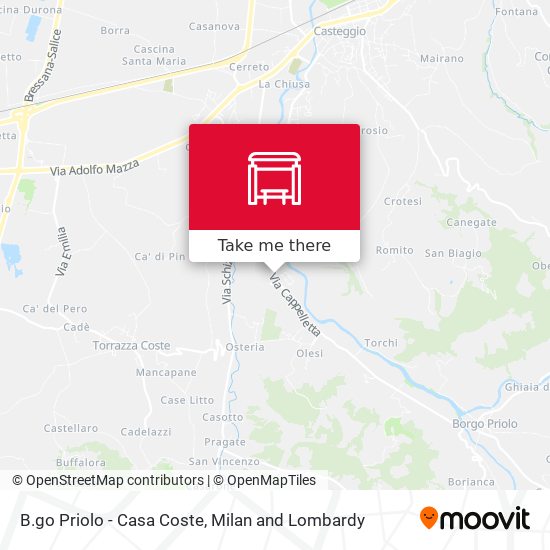 B.go Priolo - Casa Coste map