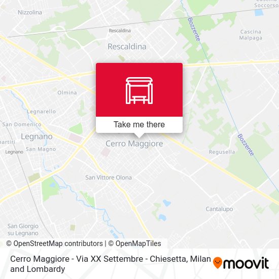 Cerro Maggiore -  Via XX Settembre - Chiesetta map