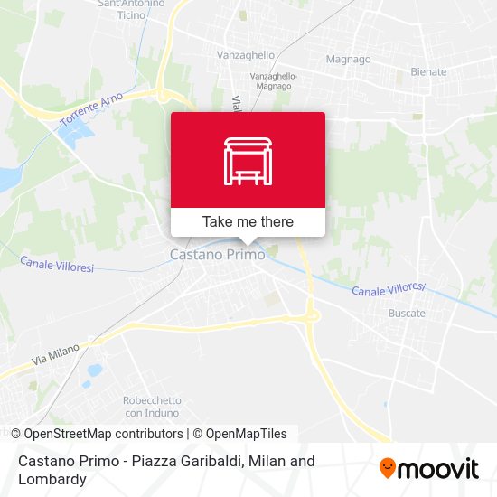 Castano Primo -  Piazza Garibaldi map