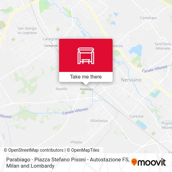 Parabiago -  Piazza Stefano Pisoni - Autostazione FS map