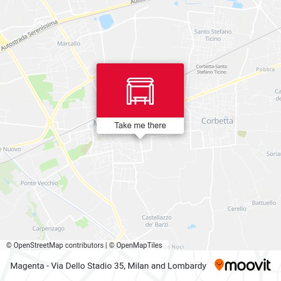 Magenta -  Via Dello Stadio 35 map