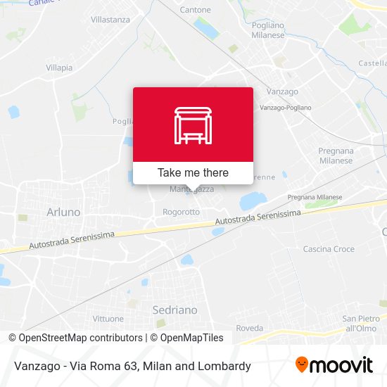 Vanzago -  Via Roma 63 map