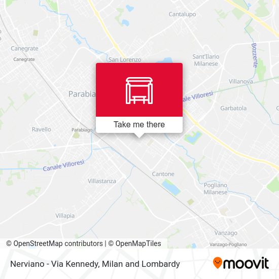 Nerviano -  Via Kennedy map