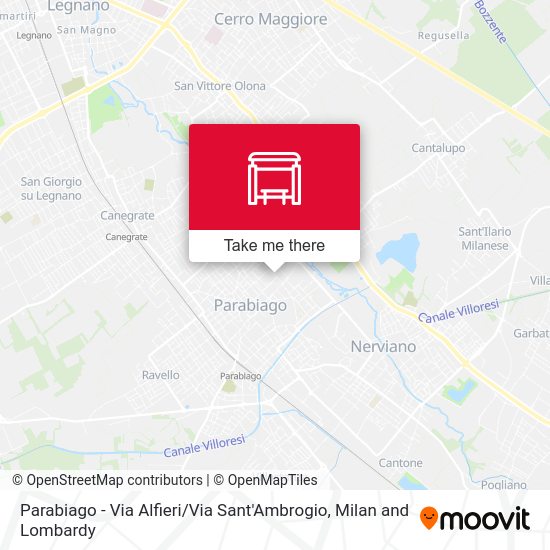 Parabiago -  Via Alfieri / Via Sant'Ambrogio map