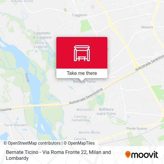 Bernate Ticino -  Via Roma Fronte 22 map