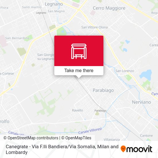 Canegrate -  Via F.lli Bandiera / Via Somalia map
