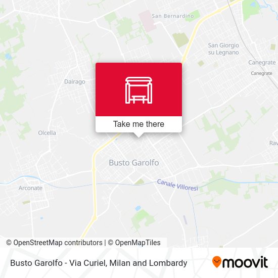 Busto Garolfo -  Via Curiel map