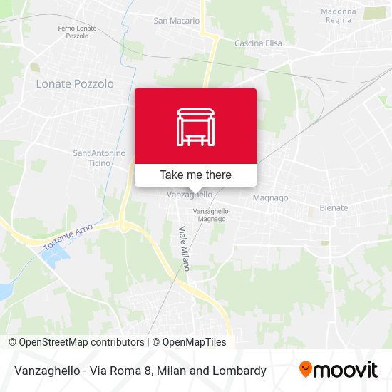 Vanzaghello -  Via Roma 8 map