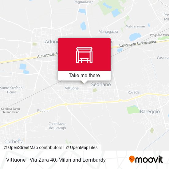 Vittuone -  Via Zara 40 map