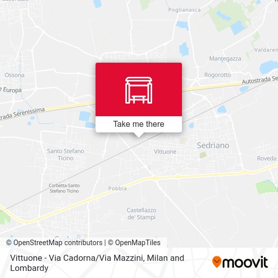 Vittuone -  Via Cadorna / Via Mazzini map