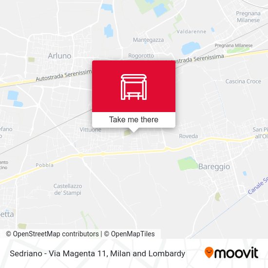 Sedriano -  Via Magenta 11 map