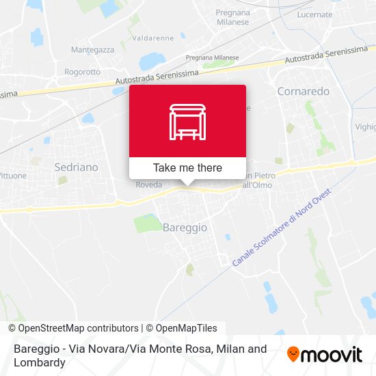 Bareggio -  Via Novara / Via Monte Rosa map