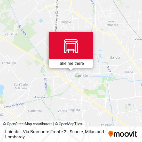 Lainate -  Via Bramante Fronte 2 - Scuole map