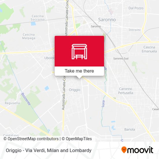 Origgio -  Via Verdi map