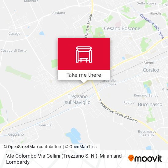 V.le Colombo Via Cellini (Trezzano S. N.) map