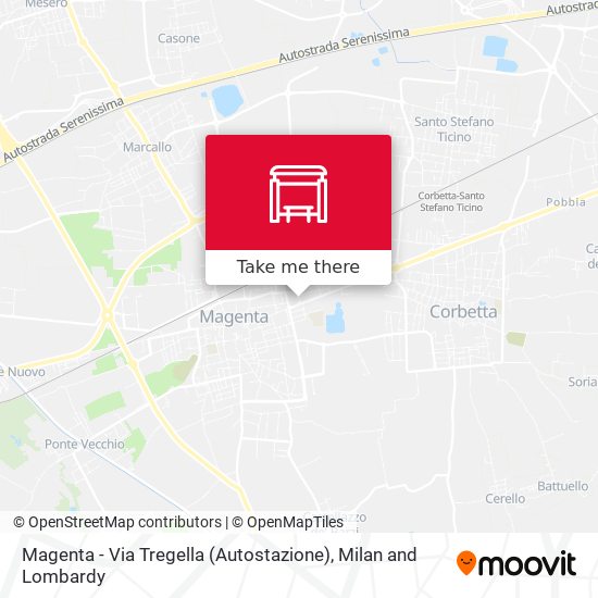 Magenta - Via Tregella (Autostazione) map