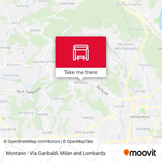 Montano - Via Garibaldi map