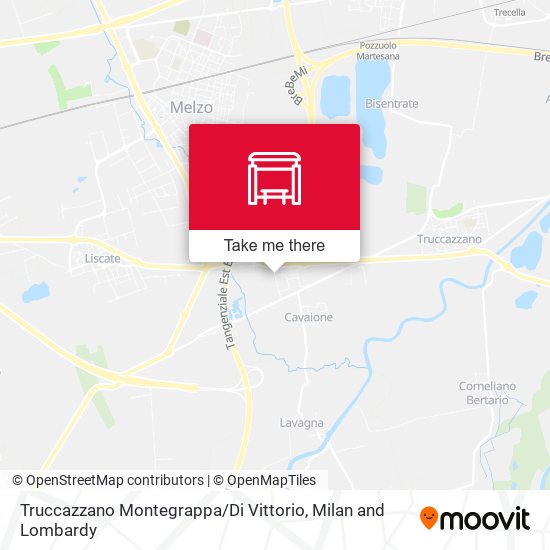 Truccazzano Montegrappa / Di Vittorio map