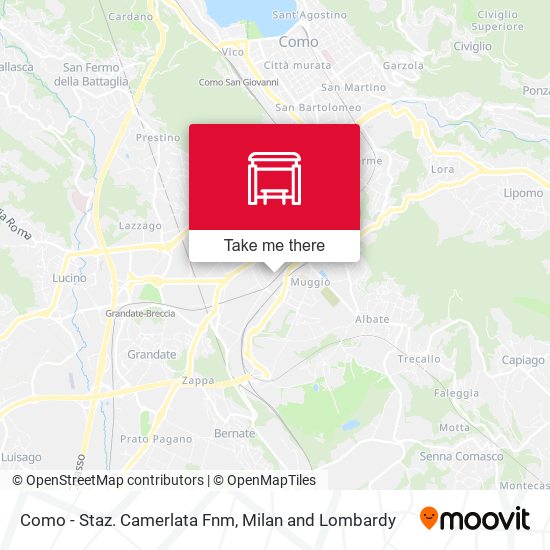 Como - Staz. Camerlata Fnm map
