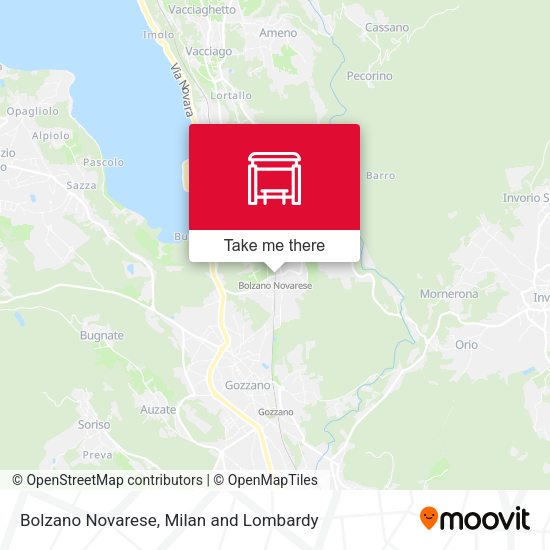 Bolzano Novarese map