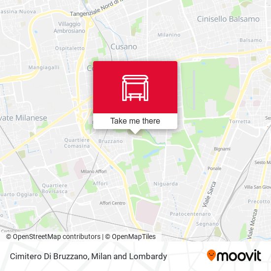 Cimitero Di Bruzzano map