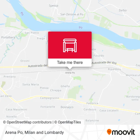 Arena Po map