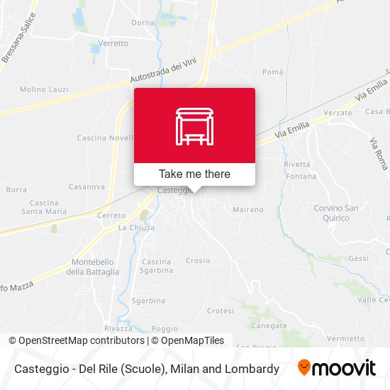 Casteggio - Del Rile (Scuole) map