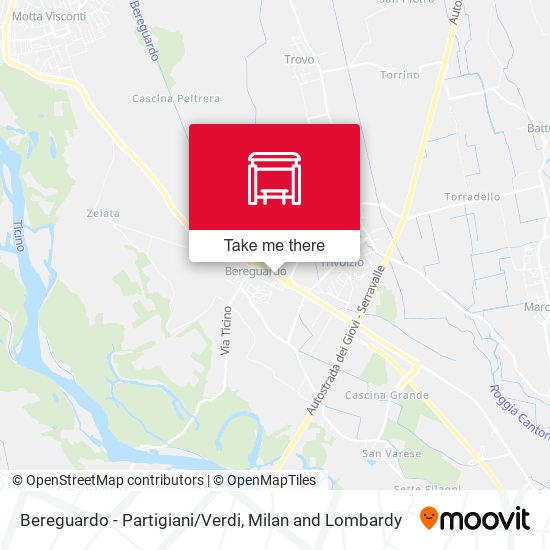 Bereguardo - Partigiani/Verdi map