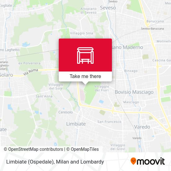 Limbiate (Ospedale) map